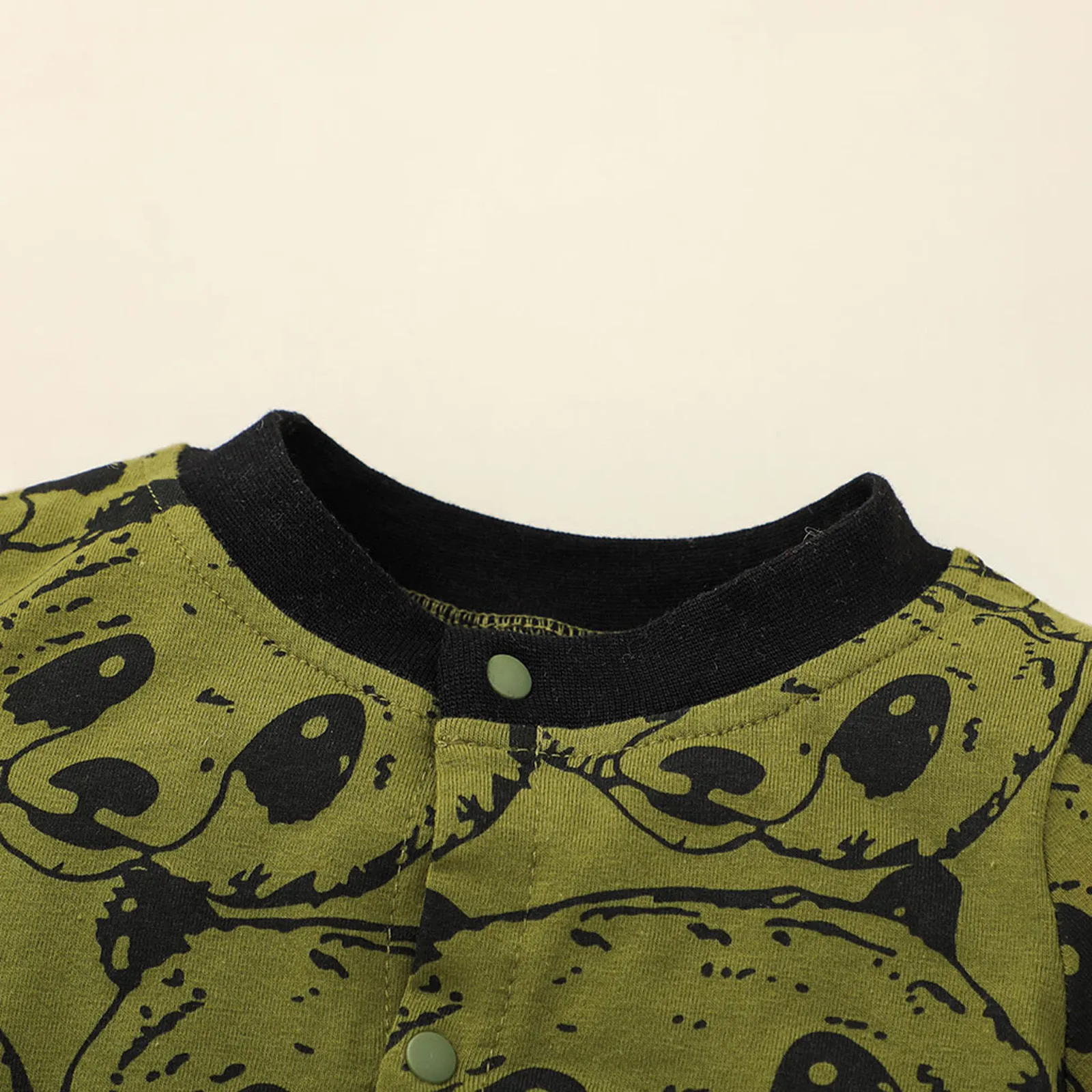 Детский комбинезон с длинным рукавом и принтом животных |