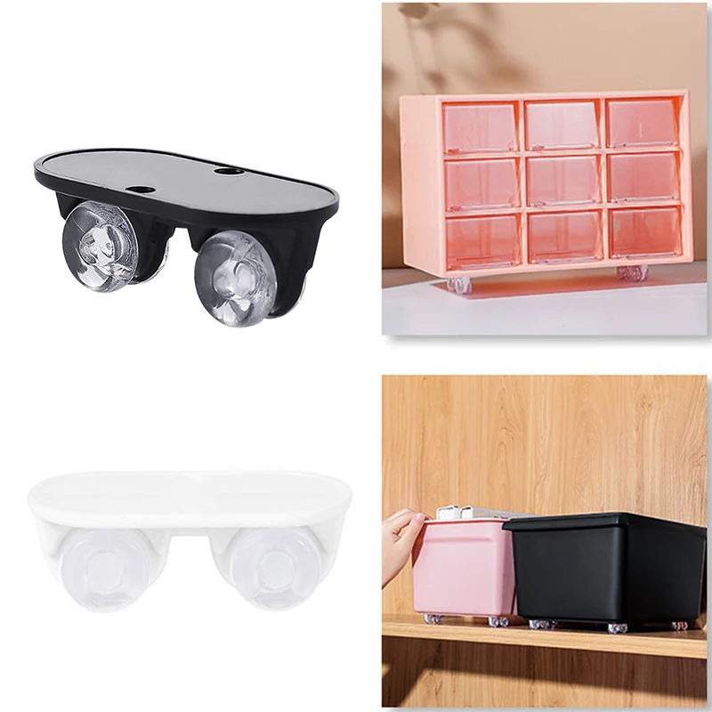 4pcs Adhesive Pulley Storage Box Swivel Casters Universal Furniture Castor Wheel Home Silent No Scratches Directional Roller |