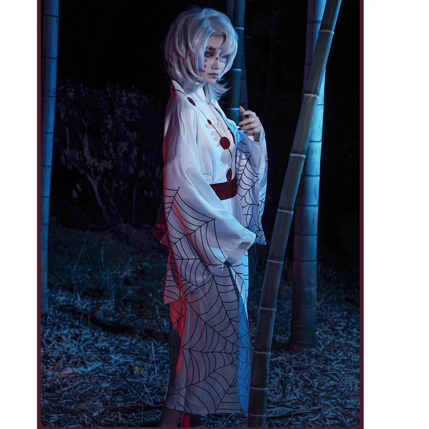 Женский костюм для косплея кимоно из м/ф рассекающий демонов с татуировками