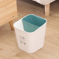 10l new square dry and wet sorting trash bin is used in the bedroom office and kitchen creative storage bin