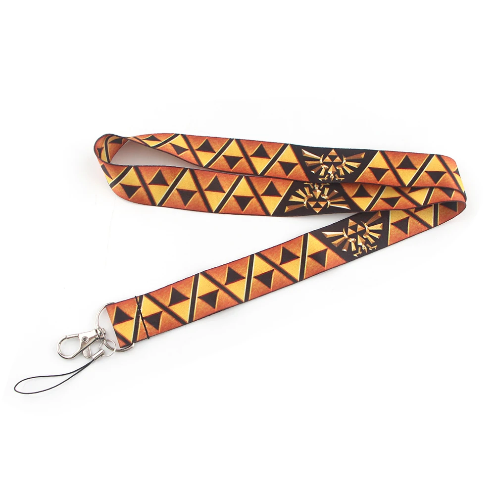 

LX460 Game Zelda Card Cover Lanyard Neck Strap Rope For Mobile Cell Phone ID Card Badge Holder With Keychain Keyring
