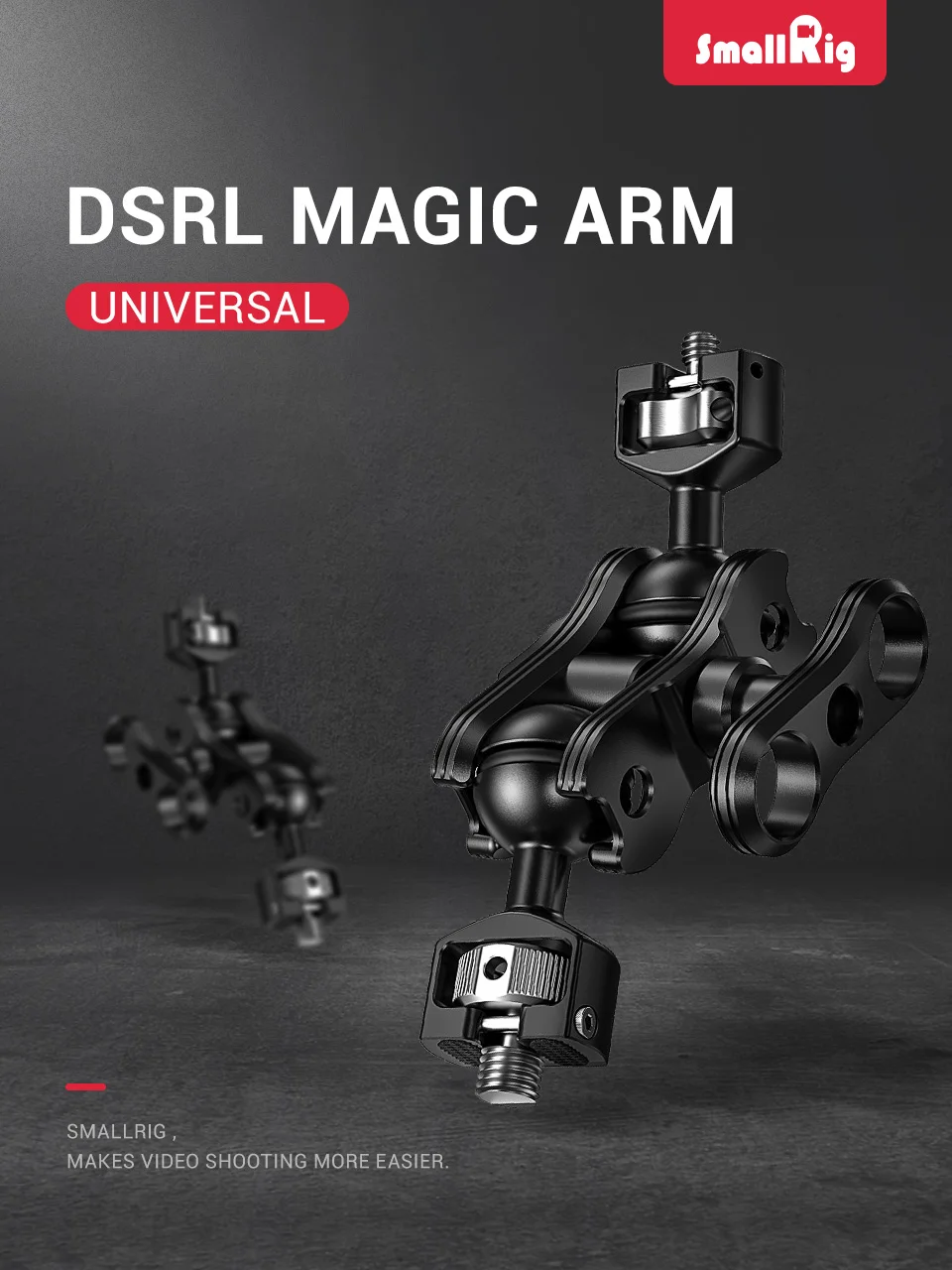 SmallRig DSLR камера Артикуляционная Волшебная рукоятка с двойными шариковыми головками(винты 1/4 ''и 3/8'') Регулируемая шарнирная рукоятка 2212