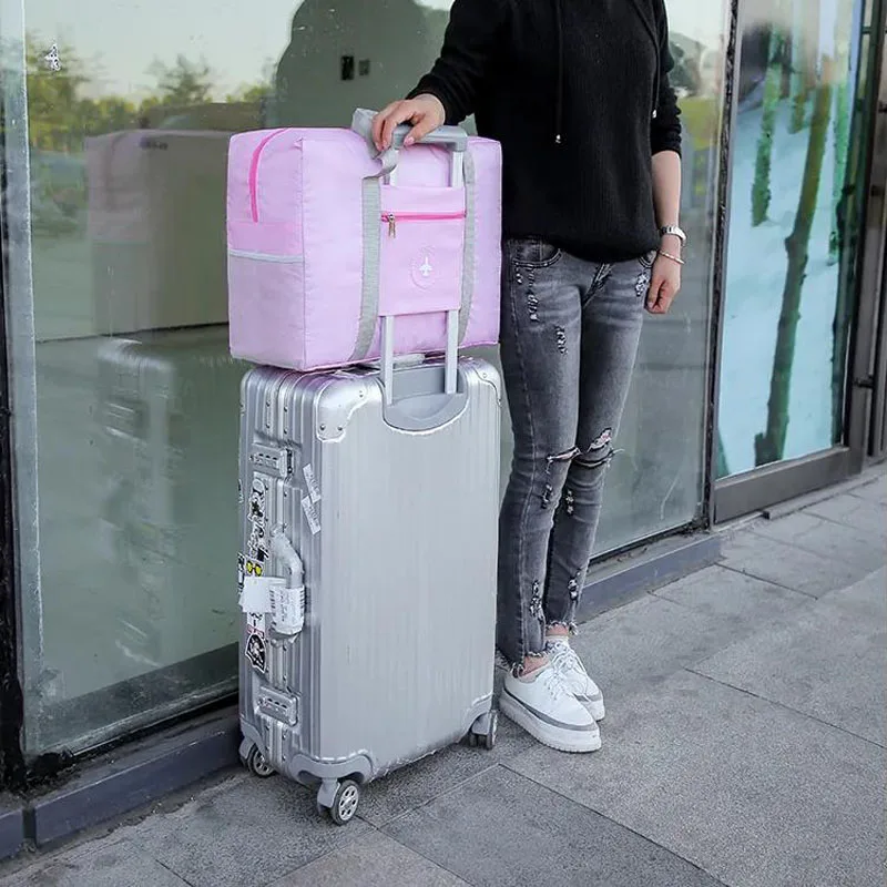 Foldable Large Capacity Women Gym Bags Shoulder Bag Women Training Travel Handle Handbag Yoga Sport Crossbody Tote Bag Women