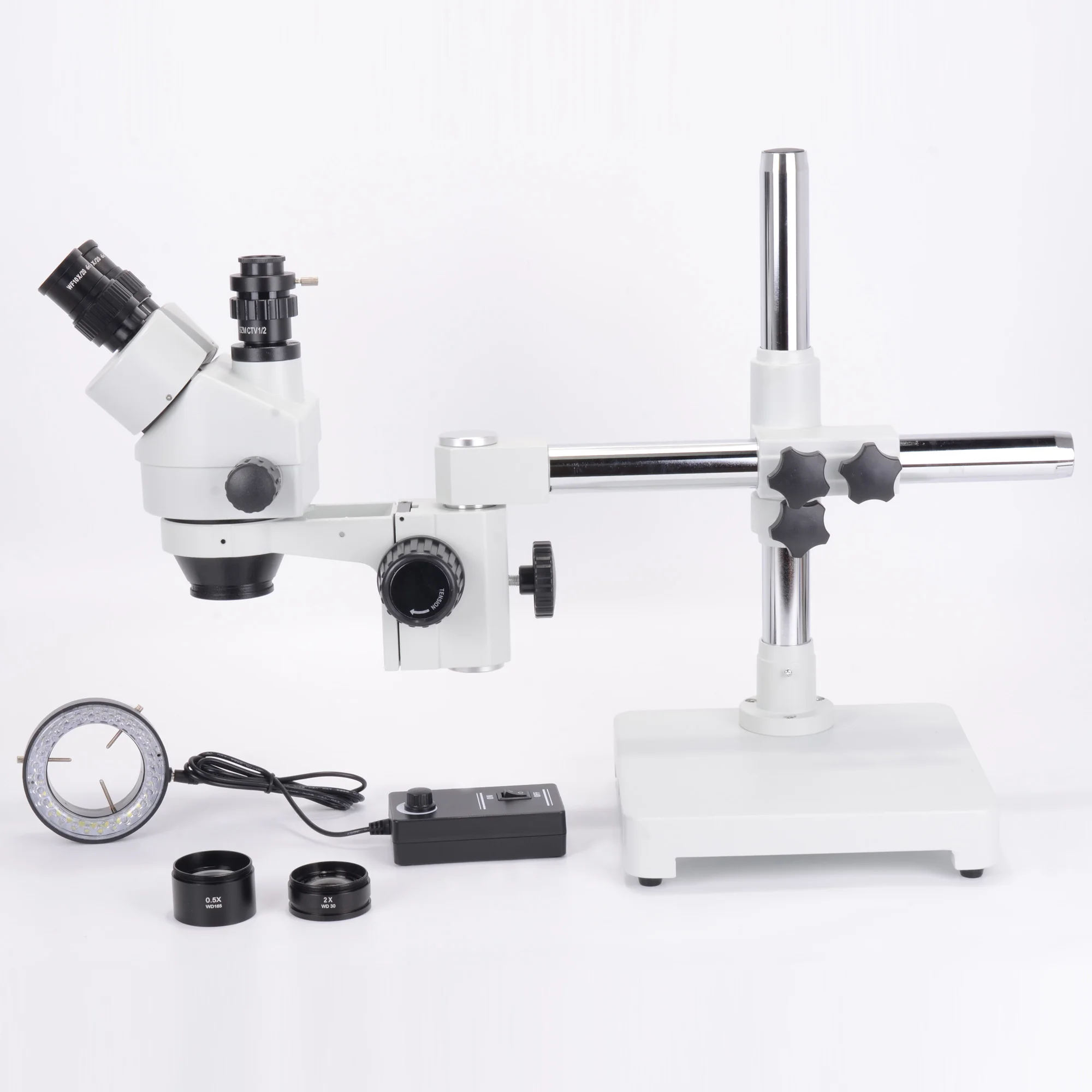 trinocular stereo microscope 7 45x universal bracket hdmi industrial camera universal surgery mobile phone repair testing free global shipping