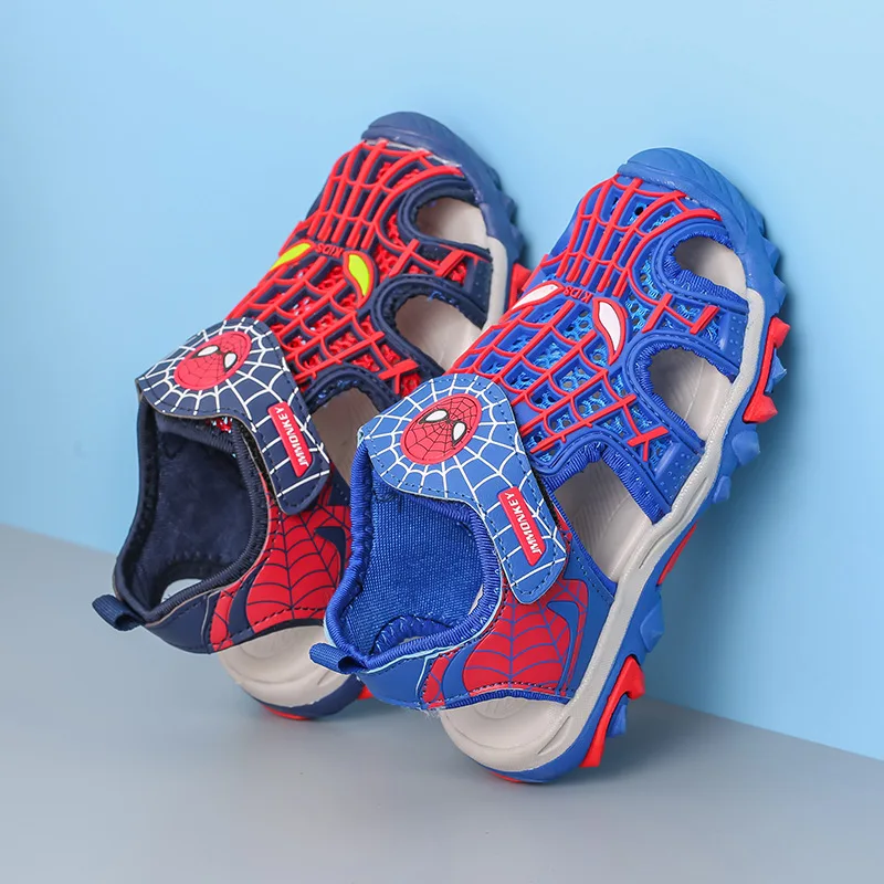 Летние детские сандалии Человек-паук с двойной звездой Повседневная