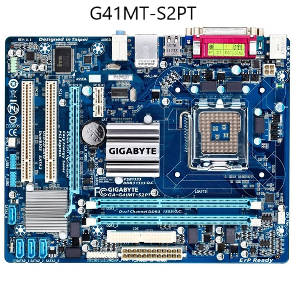 

G41MT-S2 S2P S2PT G41 Mainboard G41MT-D3 D3P ES2L Original Mainboard PC P5G41T-M DDR3 DIMM Desktop Mainboard