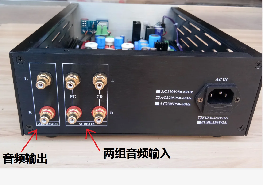 LITE 12AU7+12AX7+6DJ8 Ламповый предусилитель HIFI на базе предусилителя с ламповым