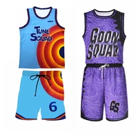 space basketball shirt jam 2 jersey james tune squad cosplay costume kids adult a new legacy uniform tops shorts clothes set