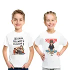 Детская футболка с принтом очень странные дела Сезон 3 одиннадцать, забавная футболка для мальчиков, летняя одежда для маленьких девочек, детские топы, HKP5317