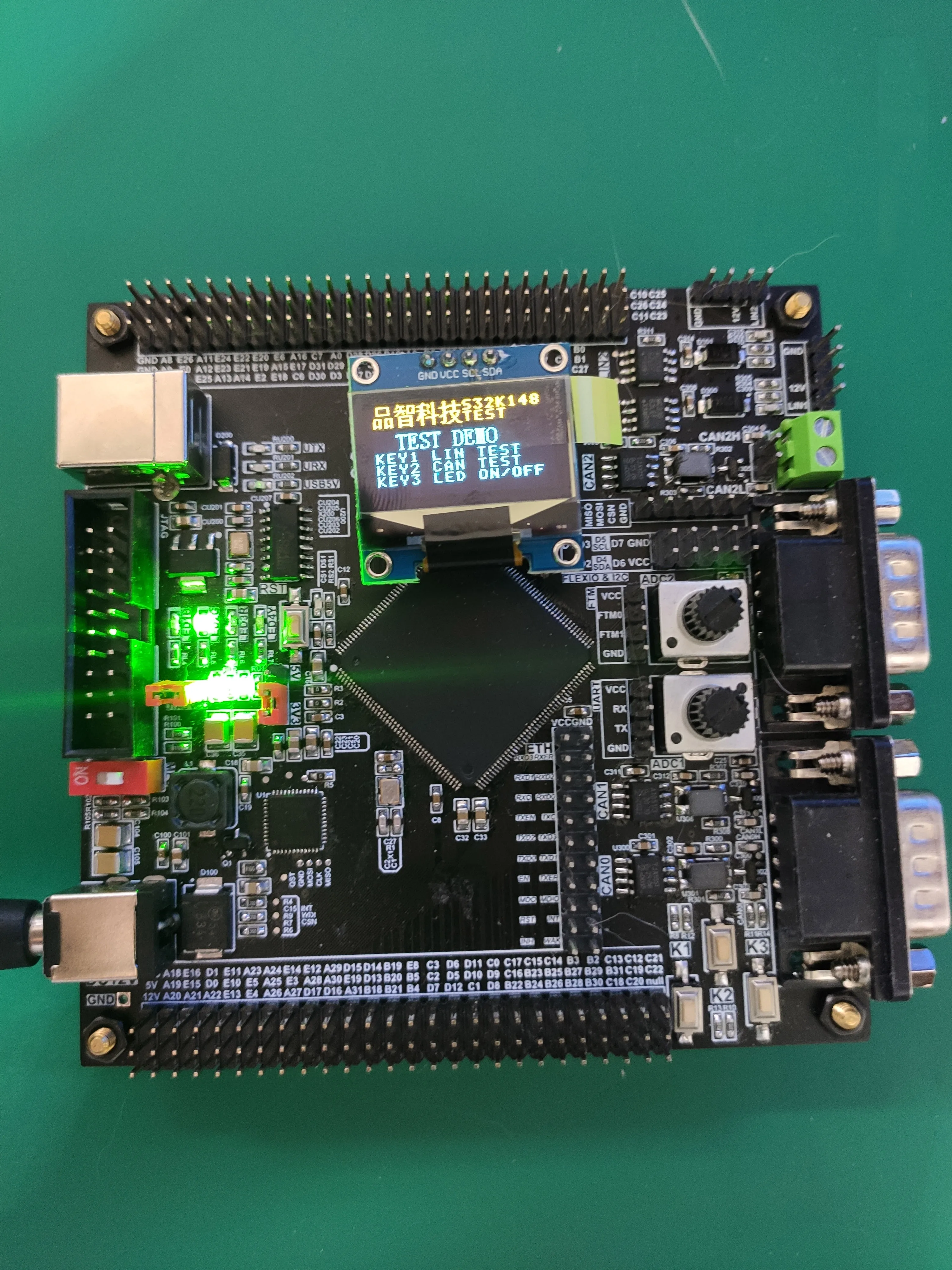 Placa de desarrollo NXP S32K148, placa de evaluaci&oacute;n, c&oacute;digo fuente de rutina, 2 v&iacute;as, LIN, 3 v&iacute;as, Ethernet-3