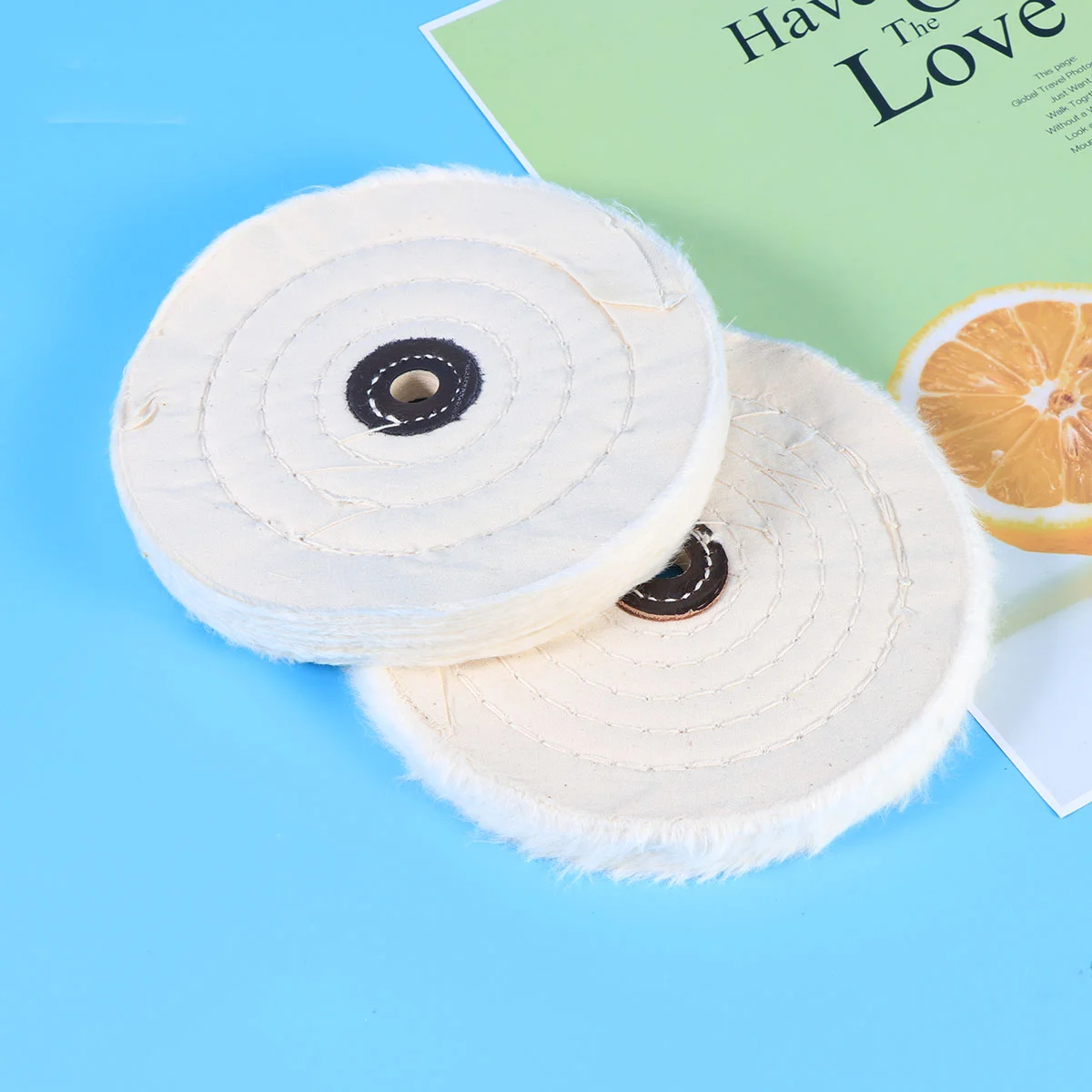 

2 PCS 6 inch 150mm Abrasive Cloth Wheel Buffing Polishing Wheel Set For Rotary Tool