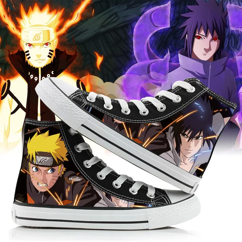 Аниме Ниндзя Учиха Саске хатакэ Какаси косплей обувь с мультяшным принтом gaobang