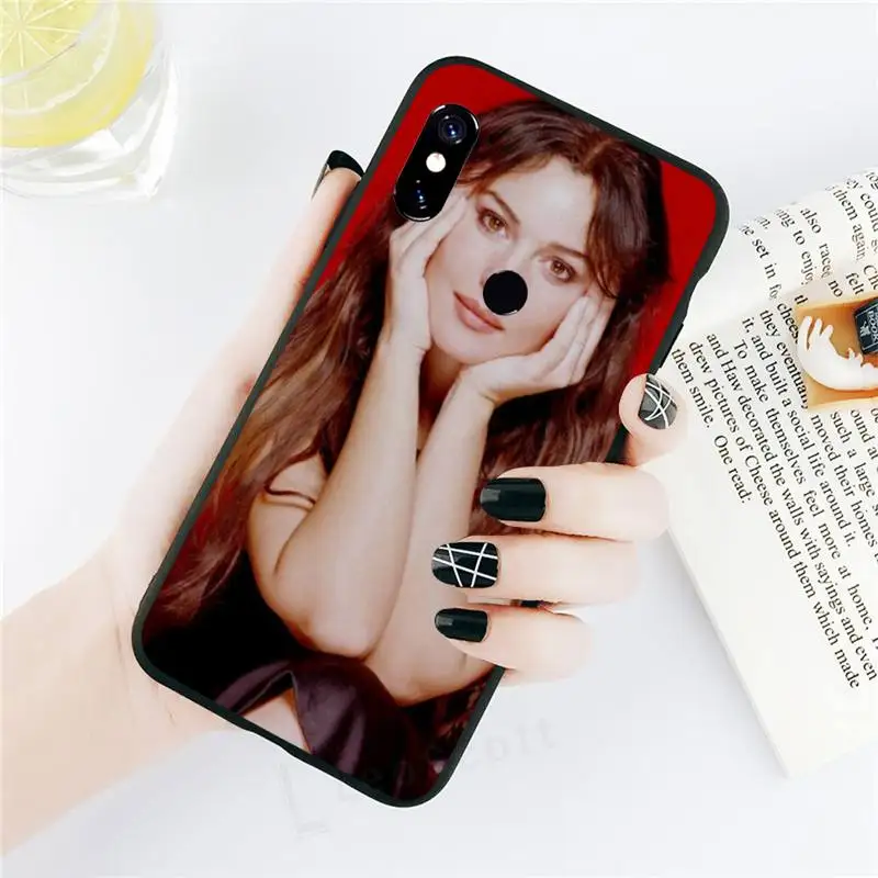 

Model Monica Bellucci Anti-fall cover luxury Phone Case coque For Xiaomi Redmi note 7 8 9 t k30 max3 9 s 10 pro lite