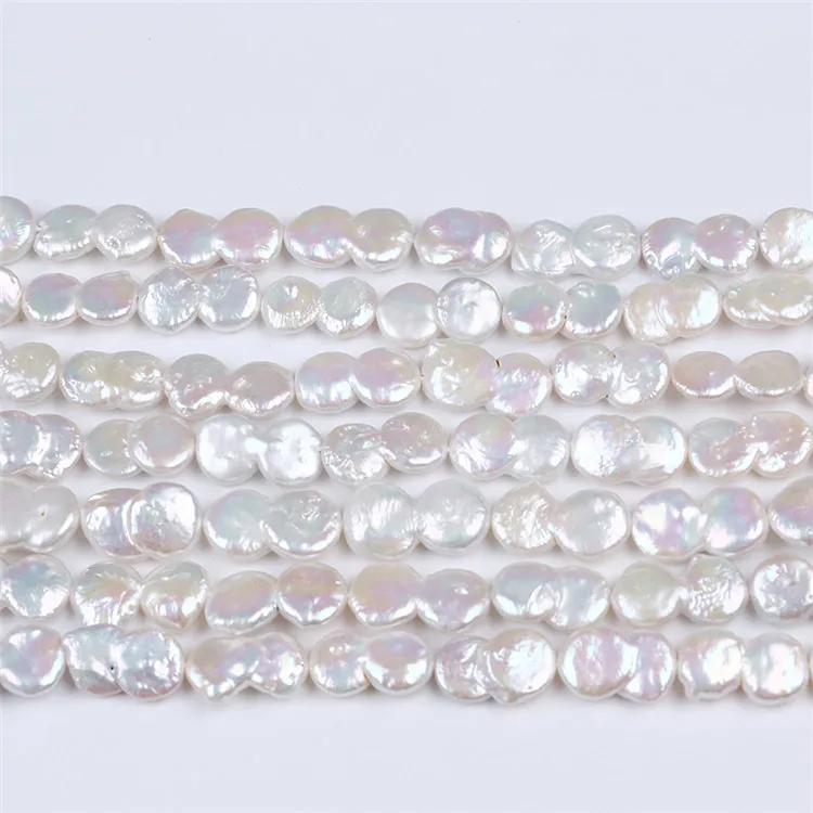 

13-23mm Peanut Coin Shape Natural irregular Freshwater Coin Pearl