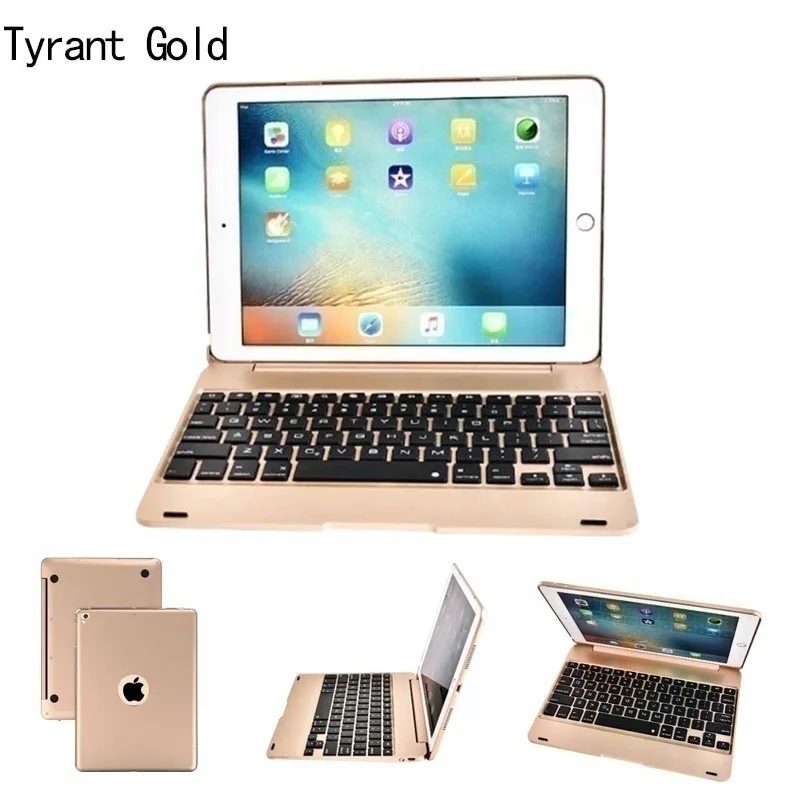 gold Рождественский подарок 2018ipad Air 2 и ipad 9,7 беспроводная внешняя Bluetooth клавиатура для планшет смартфоны и многое другое - Цвет: gold