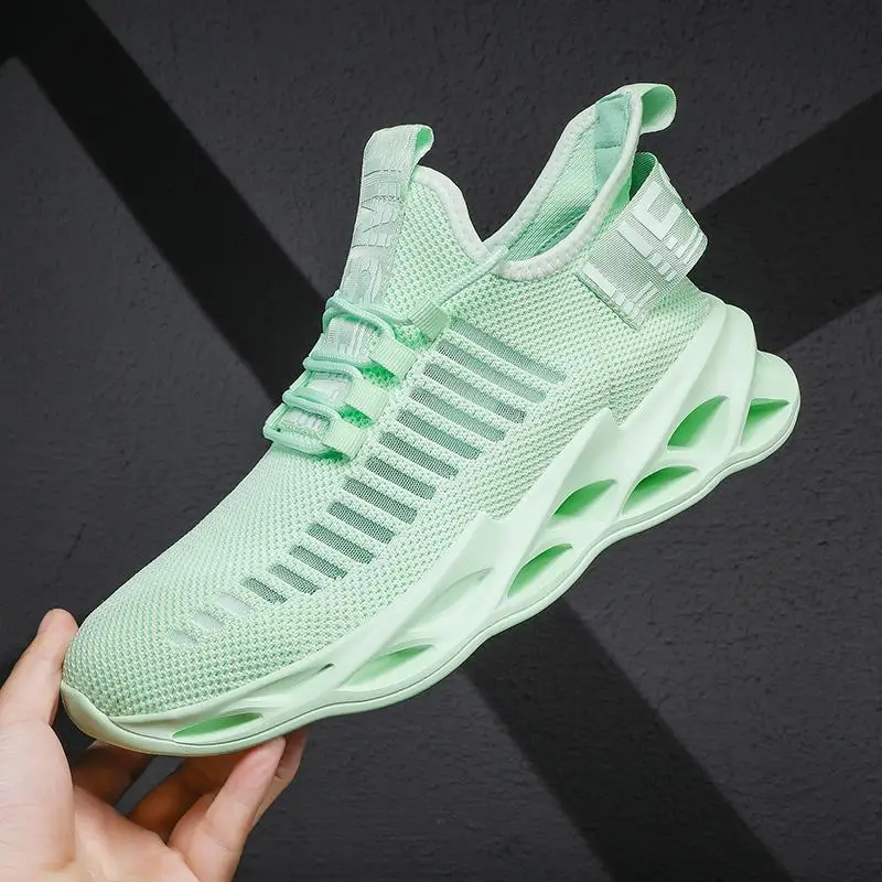 

Sneakers Men Mesh Breathable Running Sport Shoes Unisex Light Soft Thick Sole Hole Couple Shoes Athletic Sneakers Women Shoes