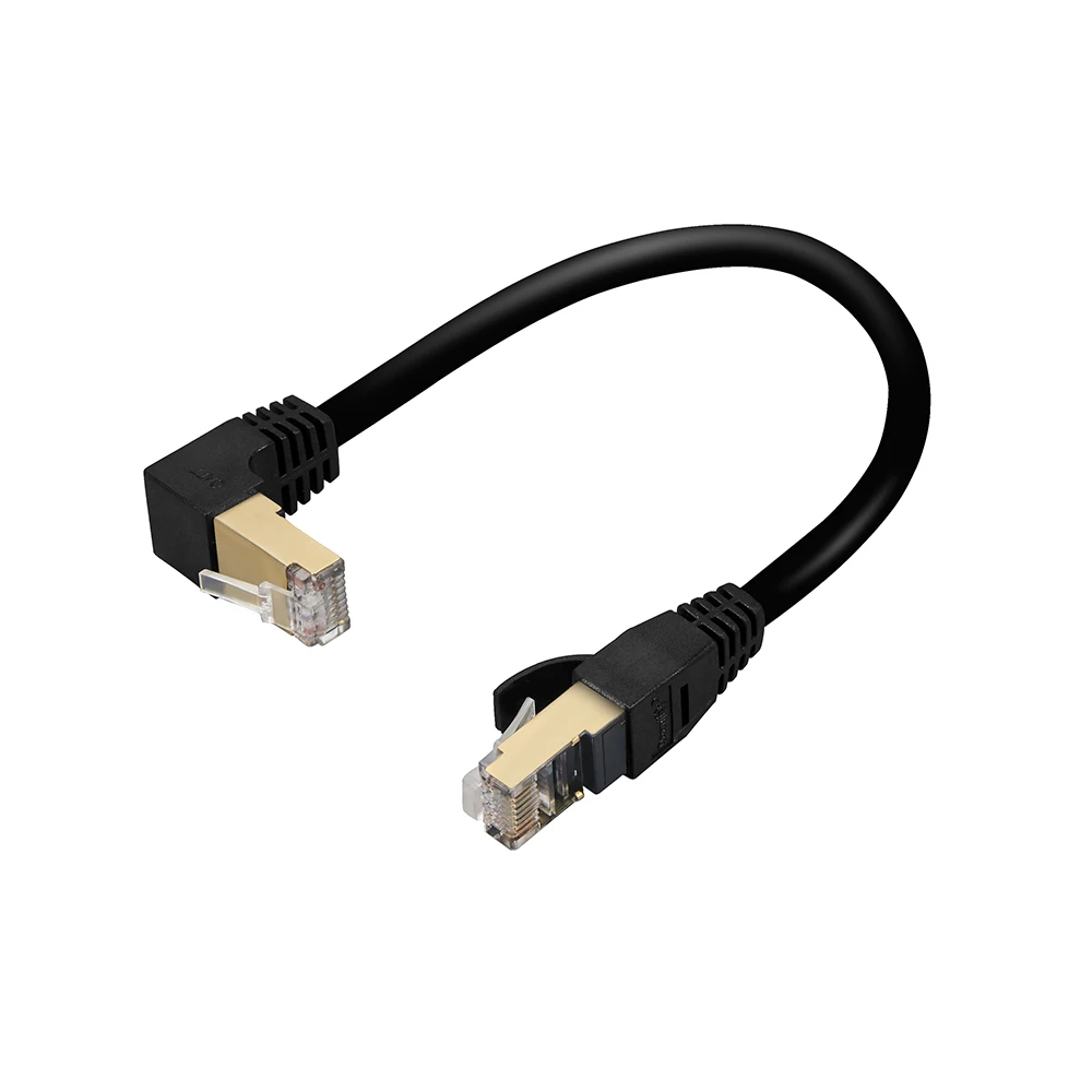 

Ethernet Patch Cable Right Angle RJ45 Gigabit Network Cord Wire Line Accessories