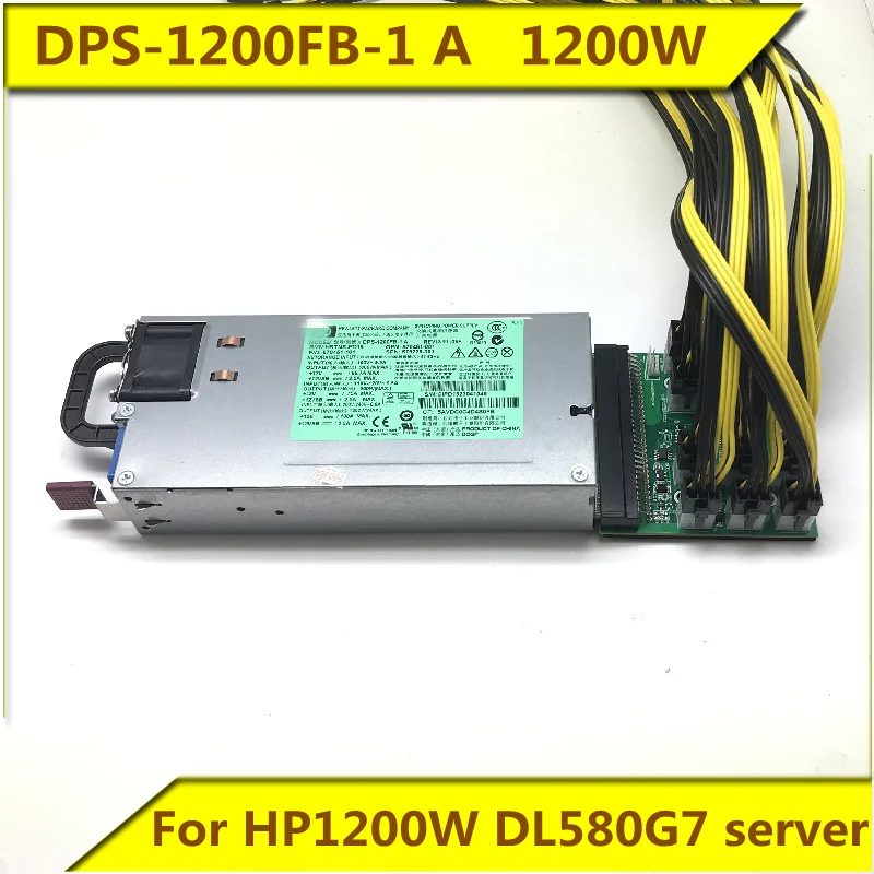 DPS-1200FB-1 A 1200W HSTNS-PD19 Platinum Power Supply 570451-001 570451-101 579229-001 Original For HP1200W DL580G7 server |