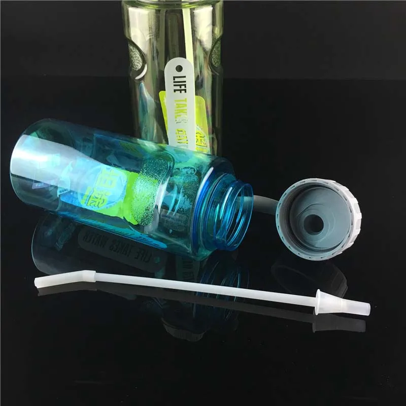 Большая Спортивная бутылка для воды объемом 2 л с соломинкой большие бутылки