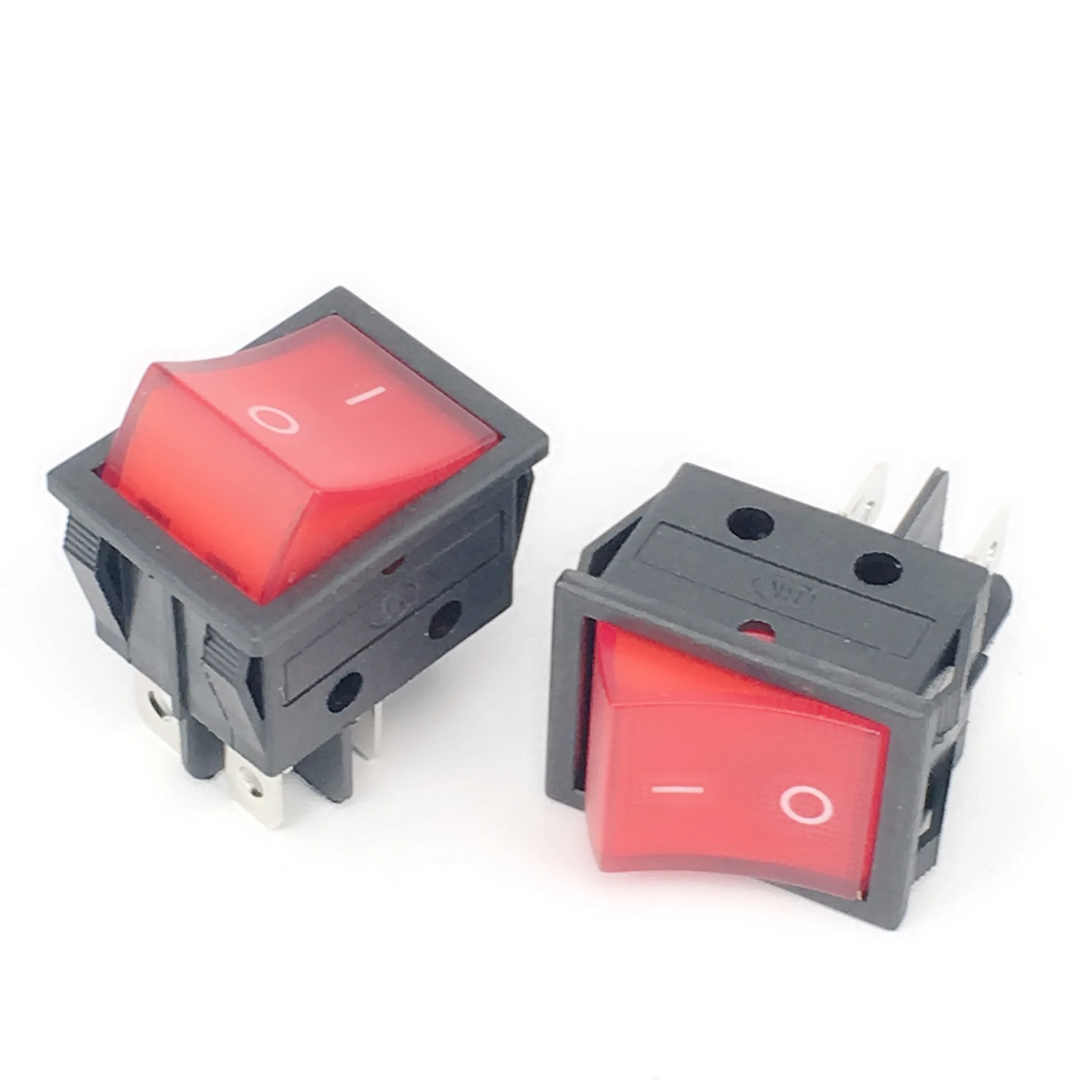 5 шт. 4 контактный красный переключатель света лампы 2 Позиционный Переключатель