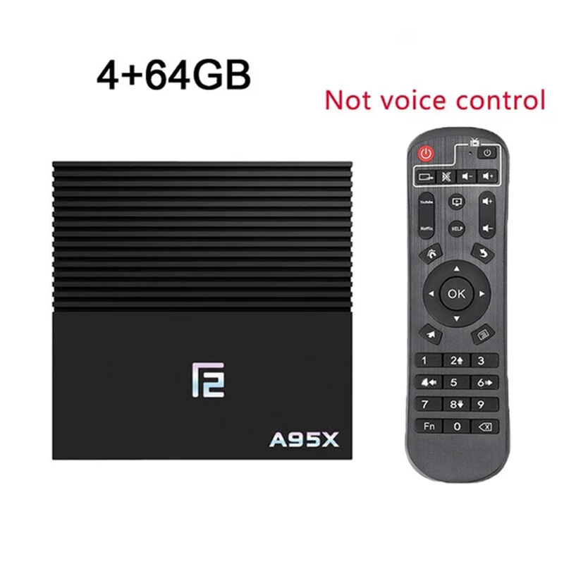 4 64GB nomarl remote ТВ-бокс Android 9,0 Amlogic S905x2 A95XF2 Smart tv box 4 GB/2 GB 64GB 4K HD H.265 BT4.2 wifi 2,4/5G Google Play Netflix телеприставка - Цвет: 4 64GB nomarl remote