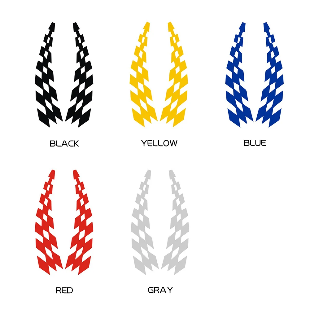 Гоночные наклейки автомобильные колесо брови клетчатые флаги отражатель