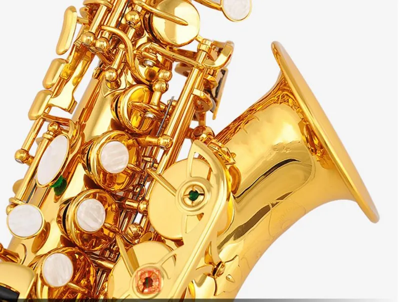 Сопрано саксофон sax Bb музыкальный инструмент японской модели с мундштуком