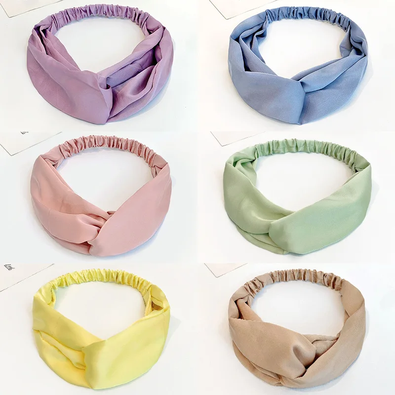 Винтажная атласная однотонная универсальная широкая кромка перекрещивающиеся