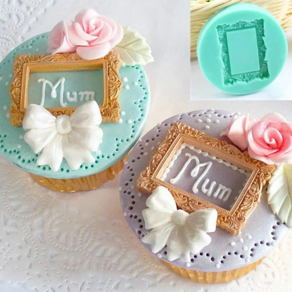 

Cake Baking Mold Vintage Rectangle Shape Food Grade Silicone Mold Homemade for Home Kitchen DIY Tool