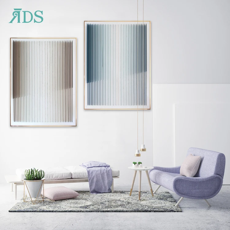 

Home decor luxury hotel lobby furniture wall modern 3d artwork decoration