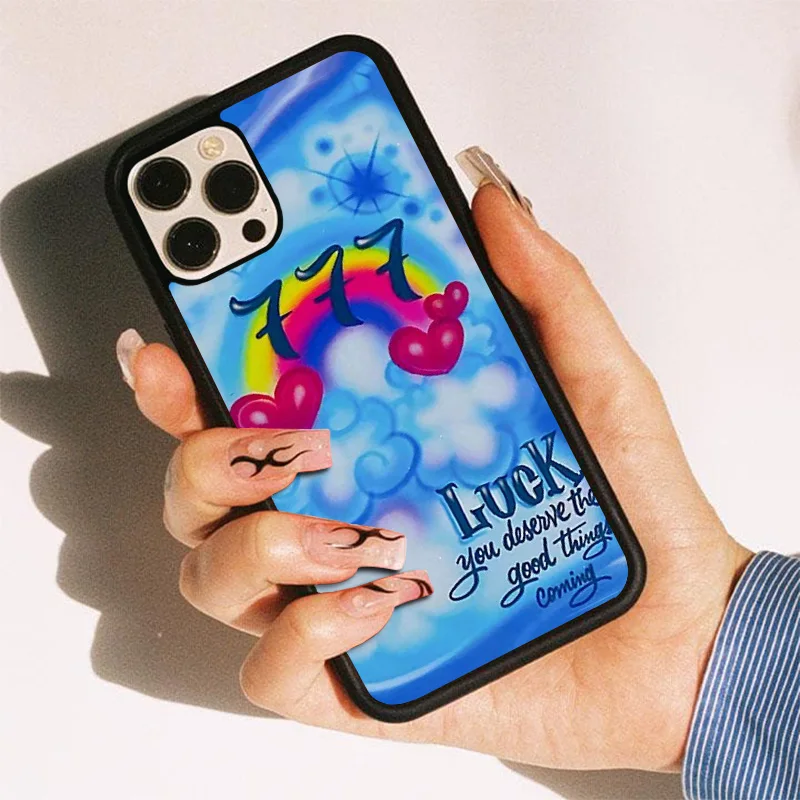 Горячая Распродажа чехол для телефона из поликарбоната и ТПУ серии Angel Number 777 IPhone 7