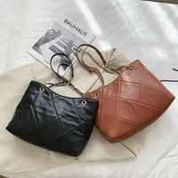 shangxin lingge large bag female 2021 fashion new trendy fashion net red trend chain shoulder messenger tote bag designer bag