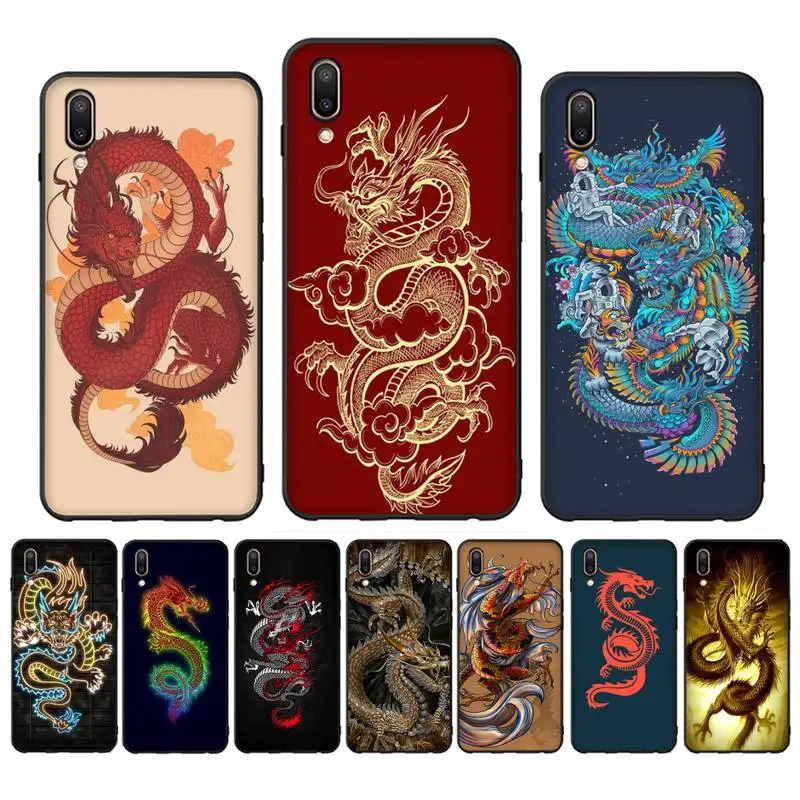 

Dragon Phone Case Case For Oppo Reno Realme C3 6Pro Cover For vivo Y91C Y17 Y19 Funda Capa