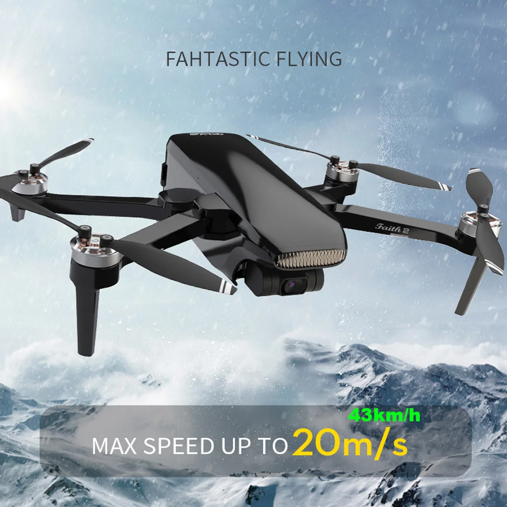Дрон KCX Faith 2 Pro радиус 5км камера 4K GPS 20MP 5G FPV мотор бесколлекторный максимальное