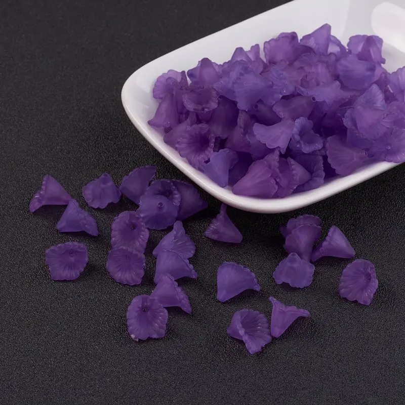 BlueViolet Прибл. 1900 шт/500 г матовый цвет, окрашенные прозрачные акриловые бусины для самостоятельного изготовления ювелирных изделий, поделки, декорации 12x12x1,5 мм, отверстие: мм - Цвет: BlueViolet