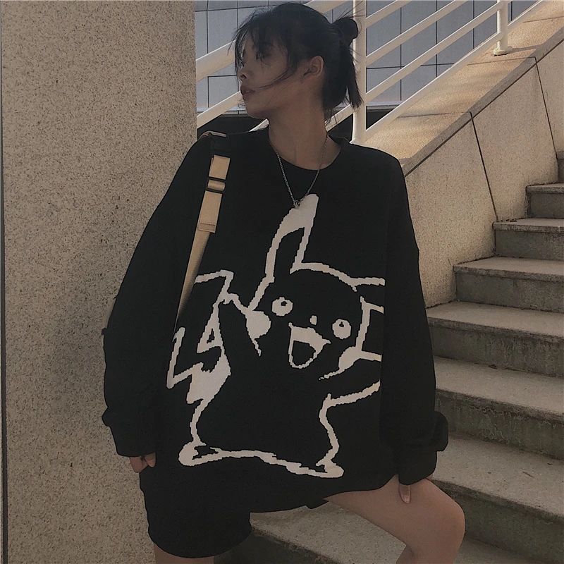 Women Sweetshirts Fall Winter New Plus Size Letter Printing Hoodies Style Loose Long-sleeve Shirt Casual Keep Warm Hoodies Women