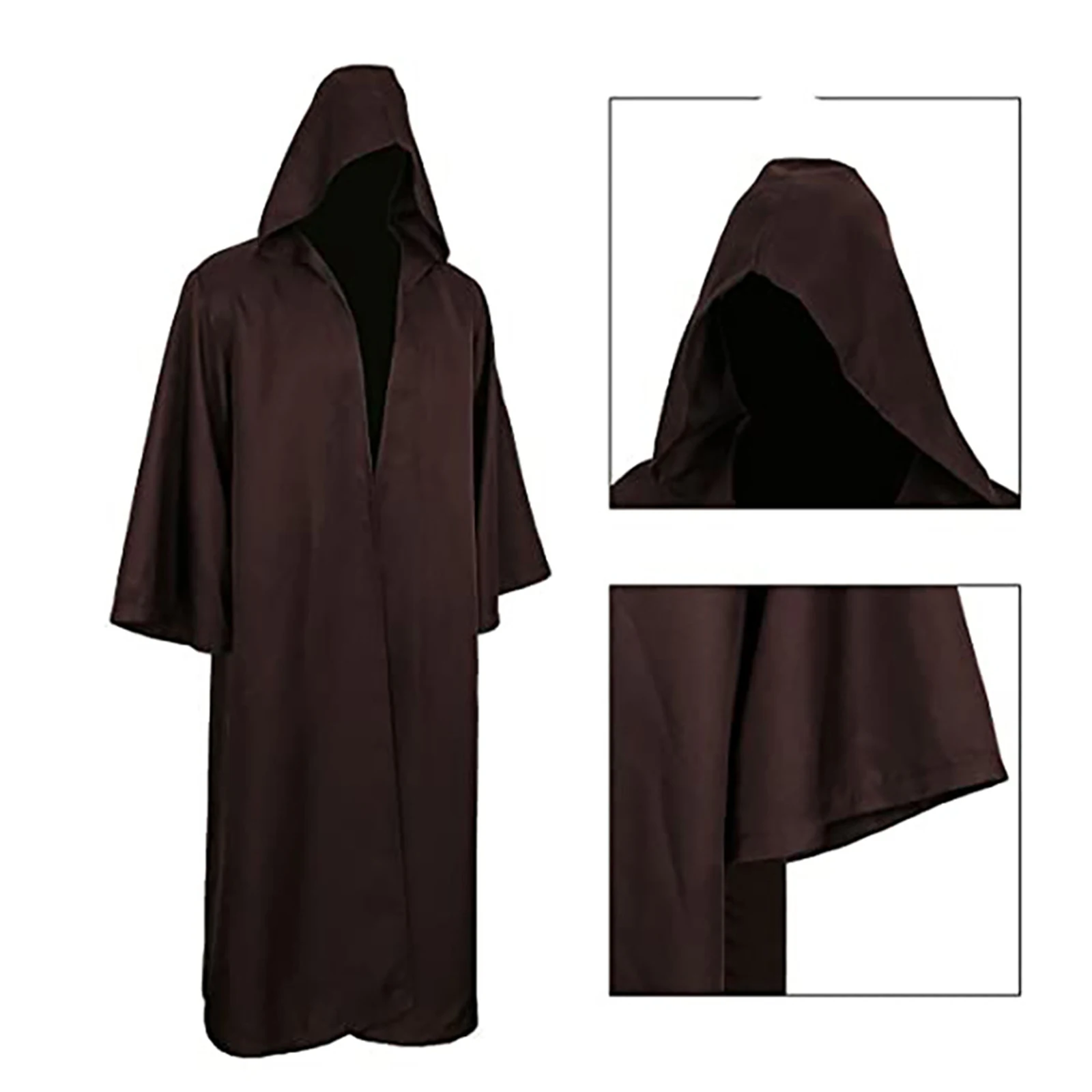 Женский накидка с капюшоном однотонная Готическая длинным рукавом костюм