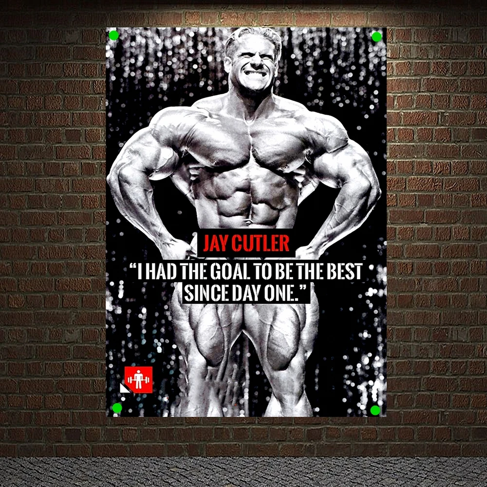 

"I HAD THE GOAL TO BE THE BEST SINCE DAY ONE" Exercise Fitness Banners Flags Bodybuilding Sports Inspirational Posters Gym Decor
