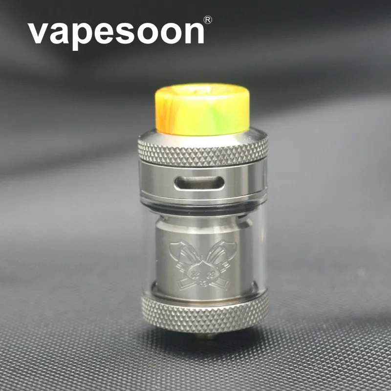 Новейший дизайн Vapesoon кролик 25 мм RTA 2 мл/4 5 мл распылитель с резиновый дрип тип