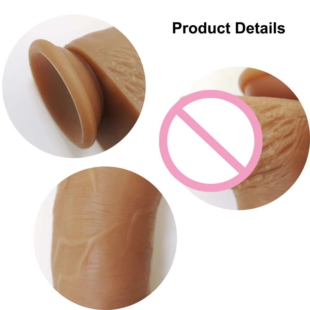 Реалистичный фаллоимитатор мягкий жидкий силиконовый огромный большой пенис с