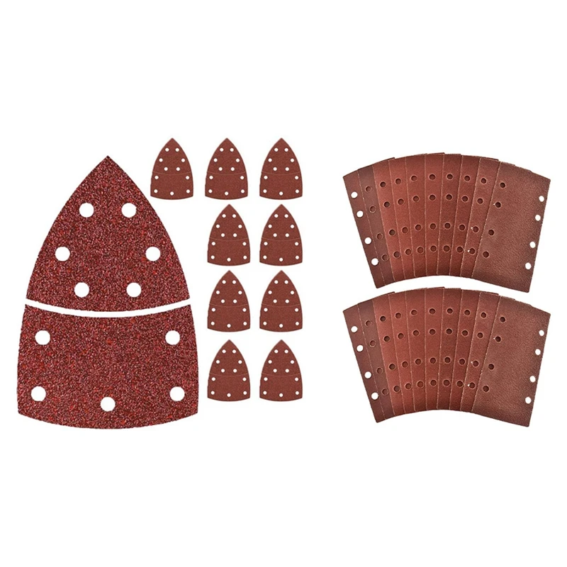 

Шлифовальные Листы 40 шт., листы с липучками для наждачной бумаги, зернистость 60, с липучкой 1/3, листы для наждачной бумаги, 20 шт., смесь зернист...