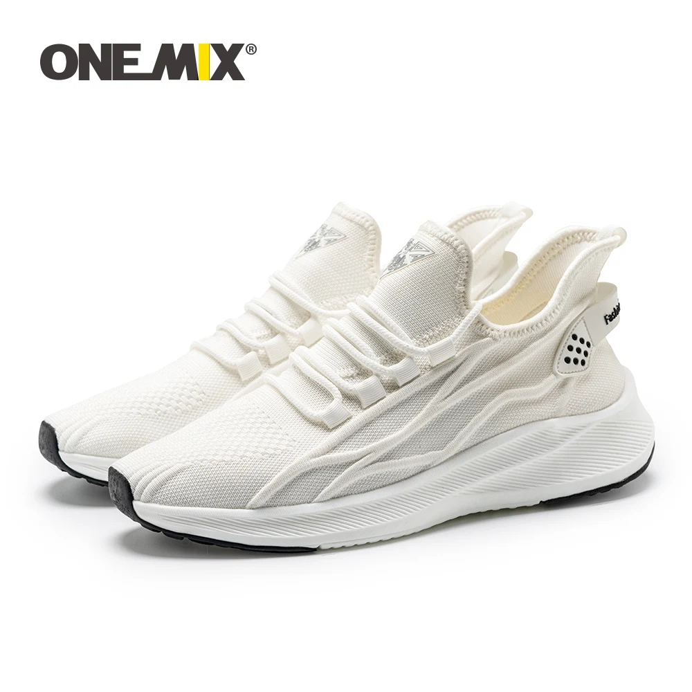 ONEMIX New Style Ice Running Shoes for Men Summer Breathable Casual Shoes Outdoor Light Weight Modal Vamp Female Sport Shoes