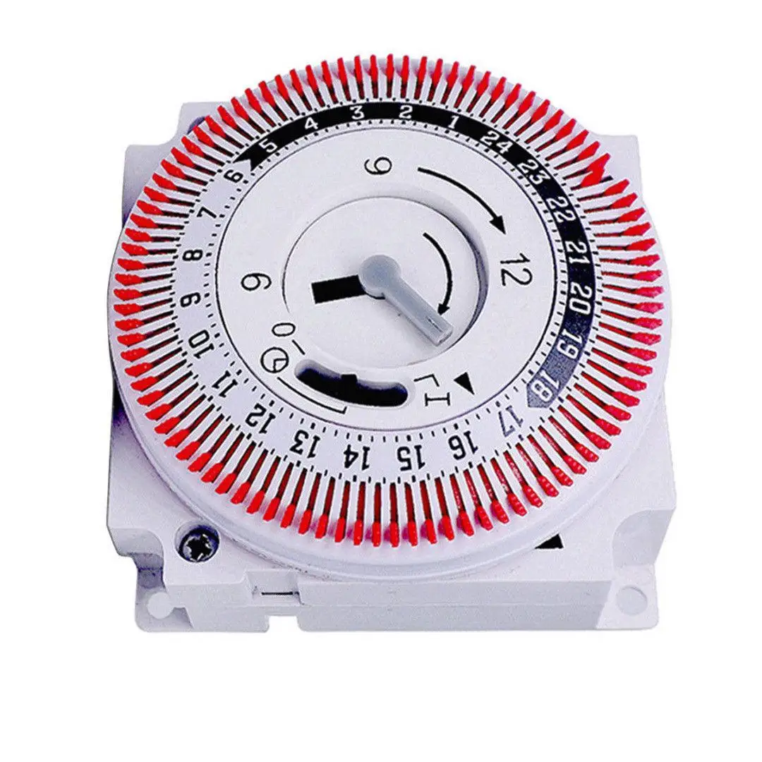 

24-Hours Timer Switch Mechanical Industrial Timing Device Switch Protect Panel H