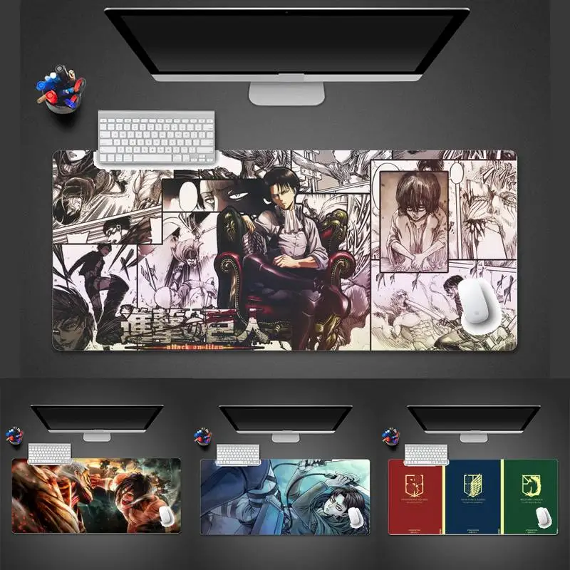 

AttackonTitan Anime Silicone large/small Pad to Mouse Game Desk Table Protect Game Office Work Mouse Mat pad Laptop Cushion