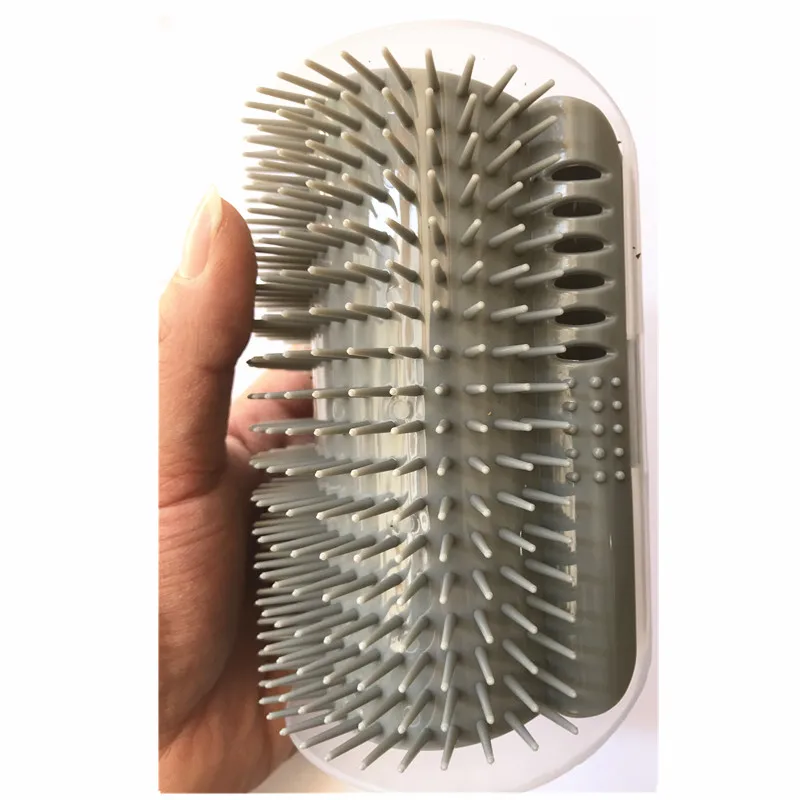 

Cat Brush Massage Device Hair Remover Combs Pet Cat Self Groomer For Cat Grooming Tool With Catnip Deshedding Brush With Catnip
