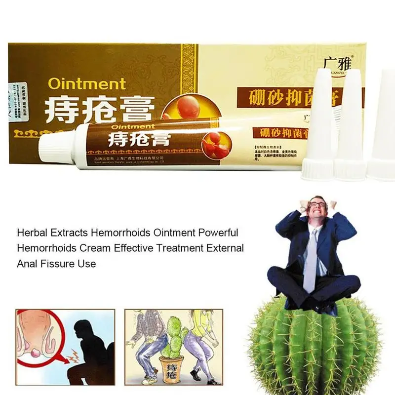 Chinese Patch Hua Tuo Hemorrhoids Ointment Sterilize Internal Piles External Anal Fissure Therapy Health Products | Красота и