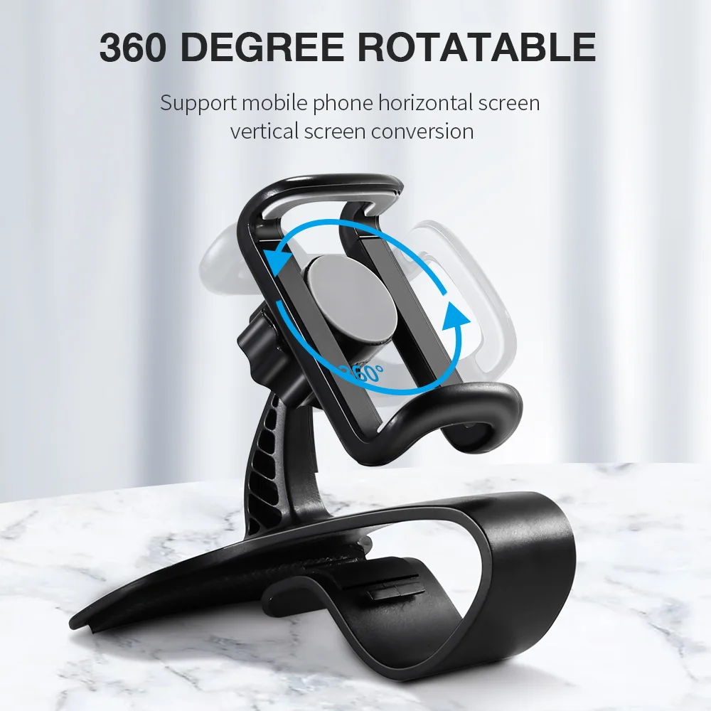 Автомобильный держатель для телефона KISSCASE вращающийся на 360 градусов приборной