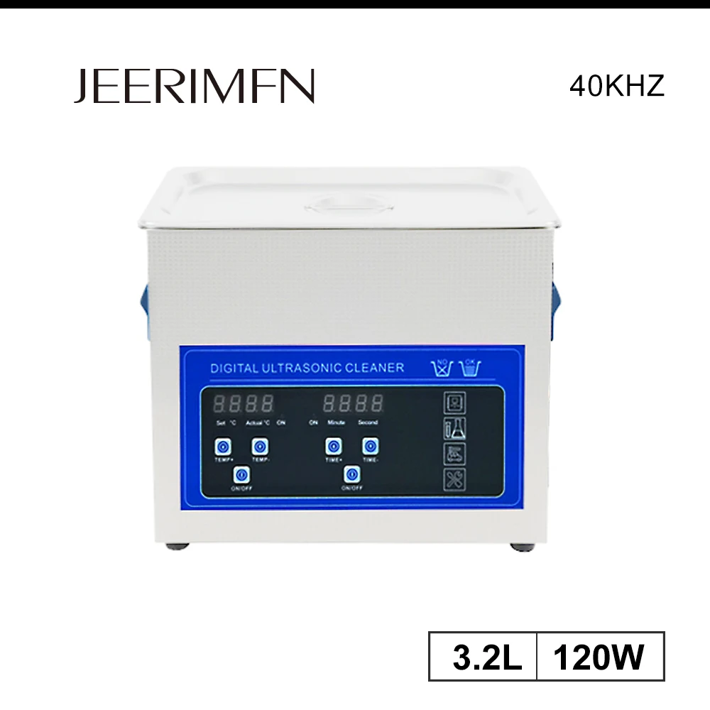 Ультразвуковой очиститель 110 В/220 В 120 Вт нержавеющая Ванна цифровой таймер с