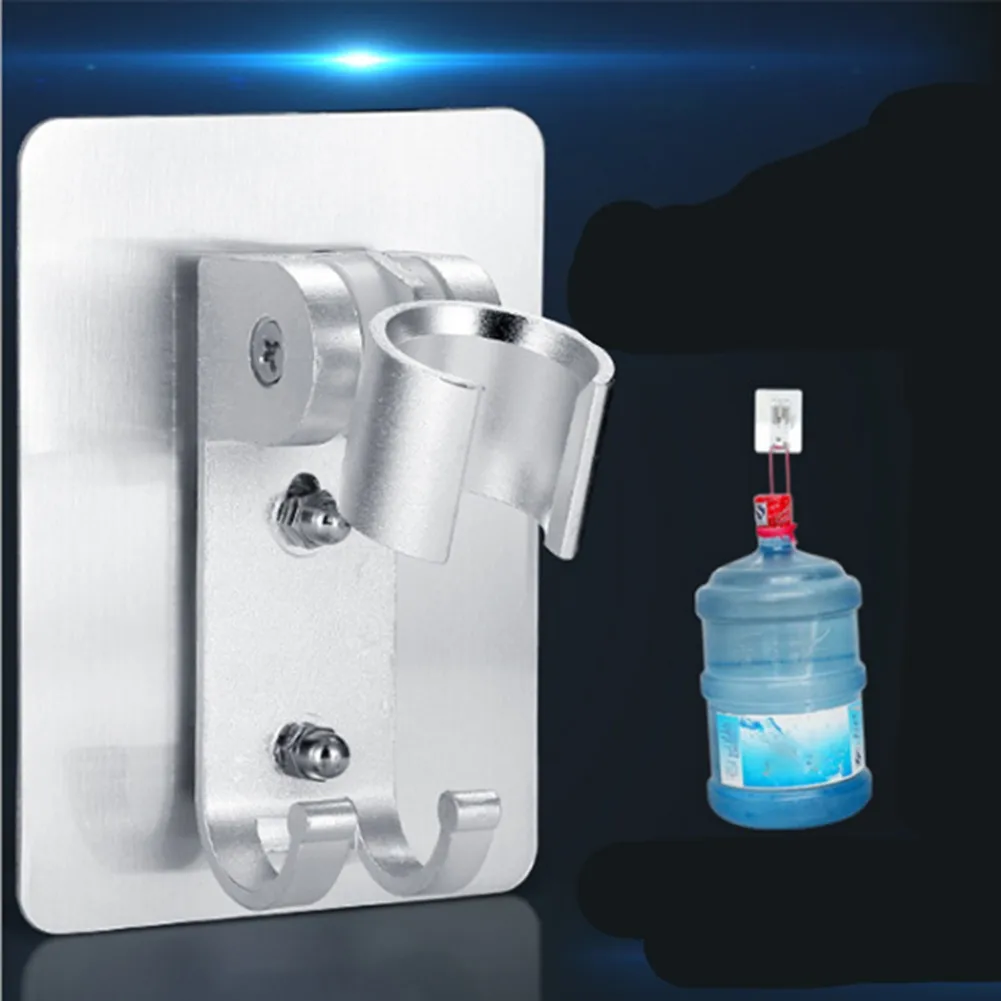 

Punch-free Space Aluminum Shower Base, Patch Sticking Hook Type Hand Shower Hose Wall Sticking Hook Type Bathroom Accessories