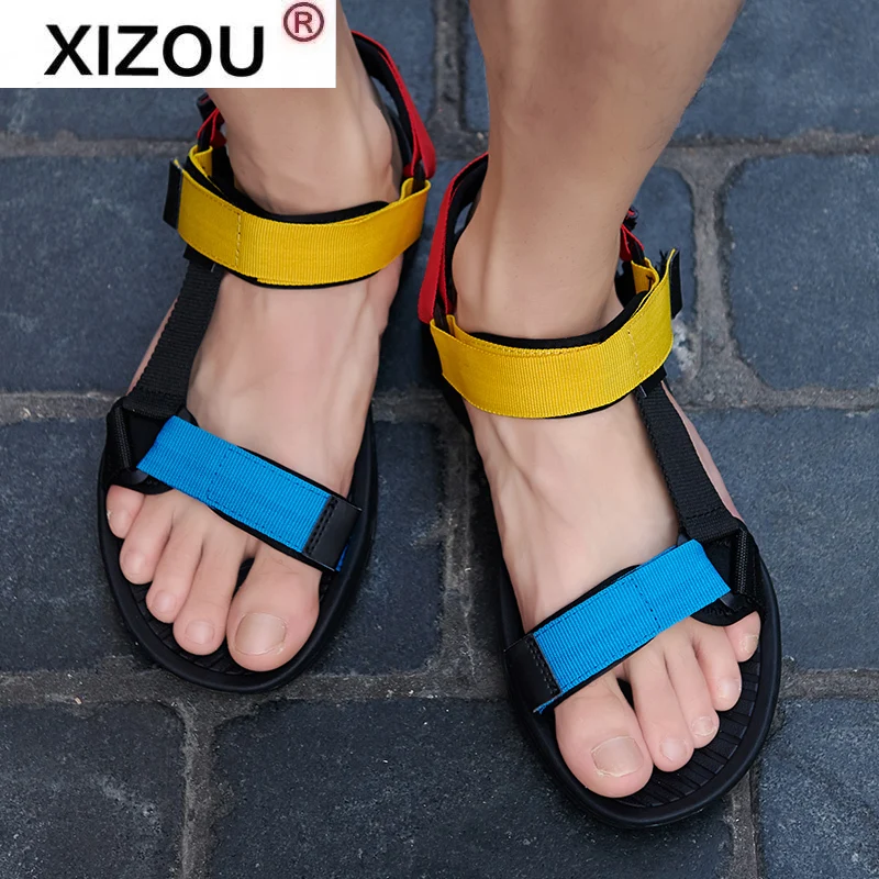 

Relaxation Men Sandals Vietnam Summer Breathable Walking Men Shoes Lightweight Gladiator Sandals for Men Water Footwear Big Size